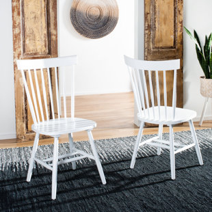 White wood chairs online dining